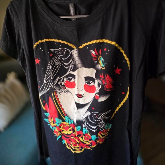 Liquor Brand | The Crow black tee L - Picture 8 of 10